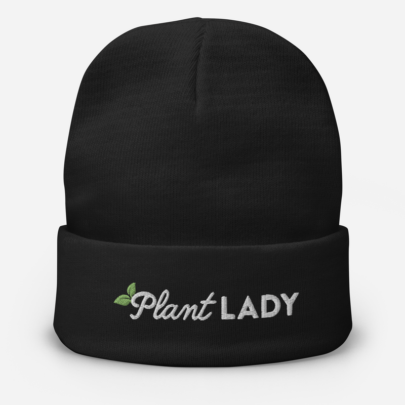 Plant Lady Embroidered Beanie