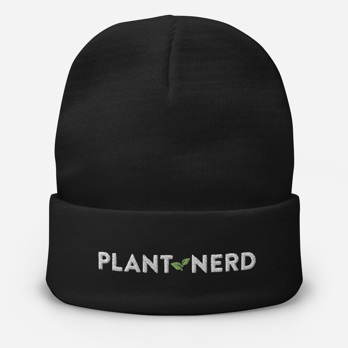Plant Nerd Embroidered Beanie