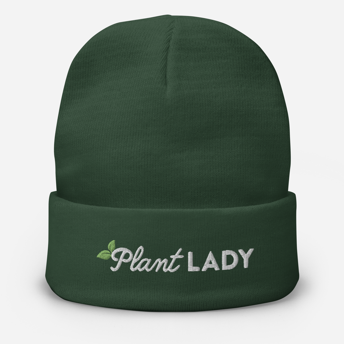 Plant Lady Embroidered Beanie