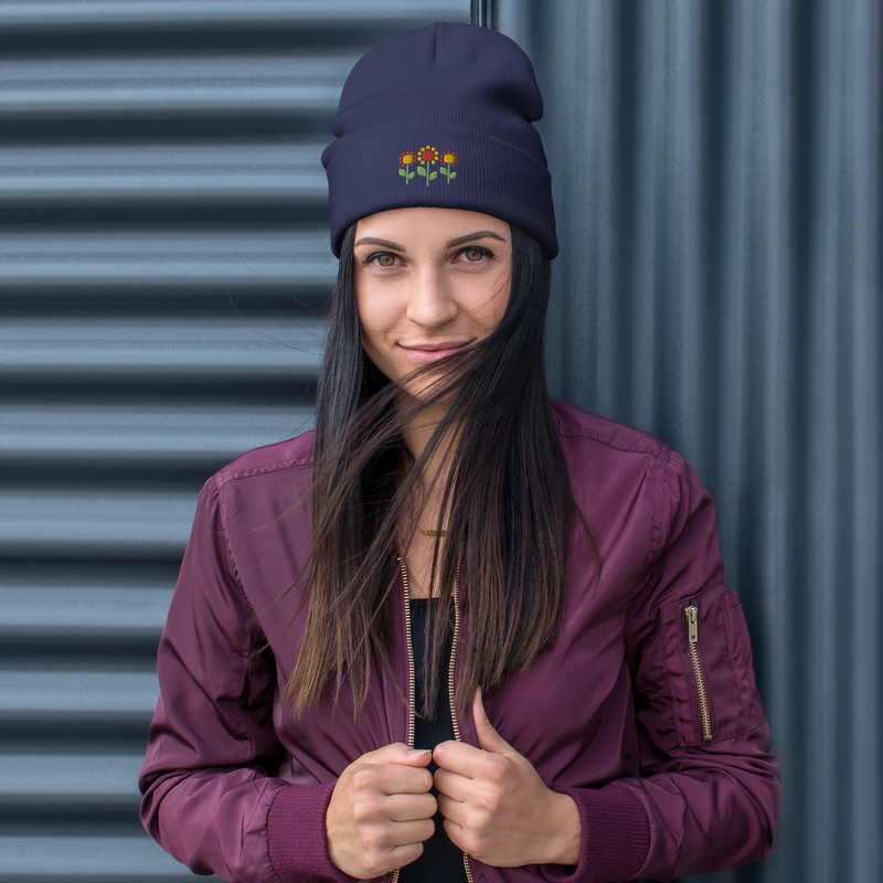 #plantnerd Embroidered Beanie