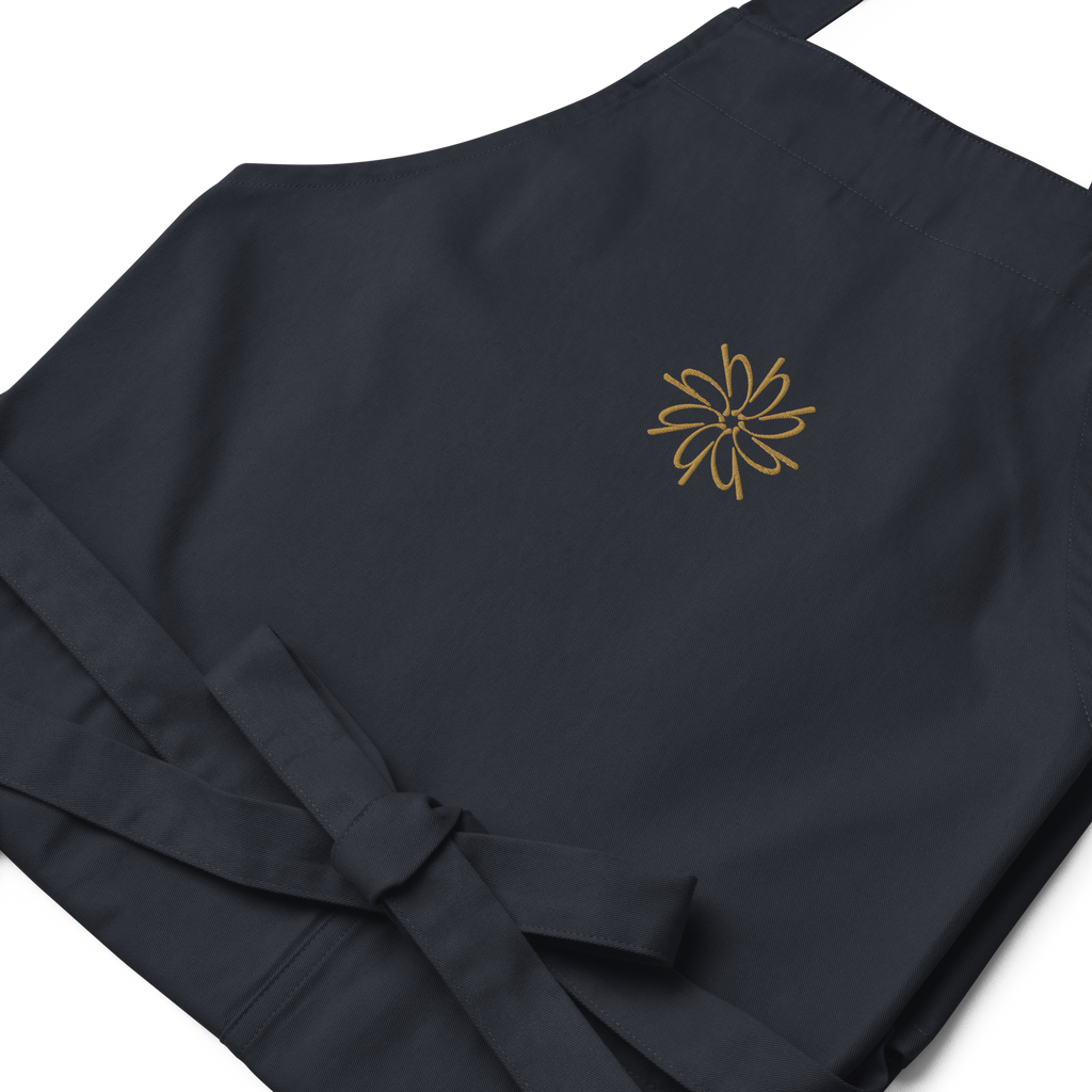 Flower Mandala Embroidered Cotton Apron