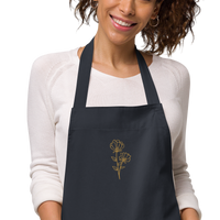 Embroidered Floral Garden Apron