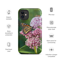 Monarch on Milkweed Tough Case for iPhone