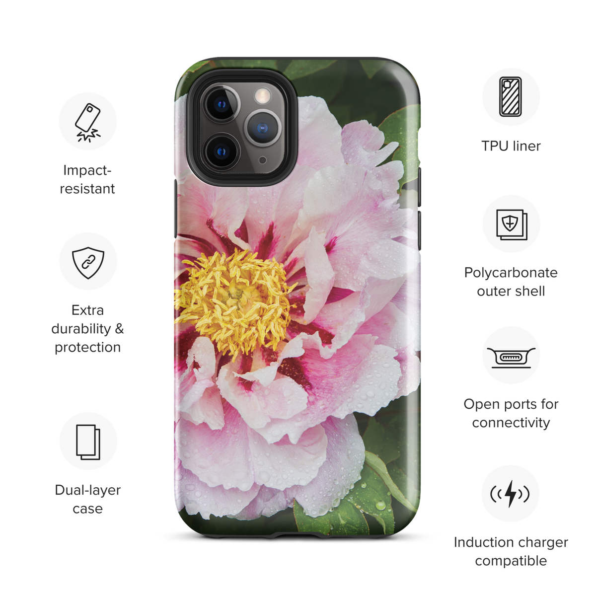 Peony Bloom Tough Case for iPhone®
