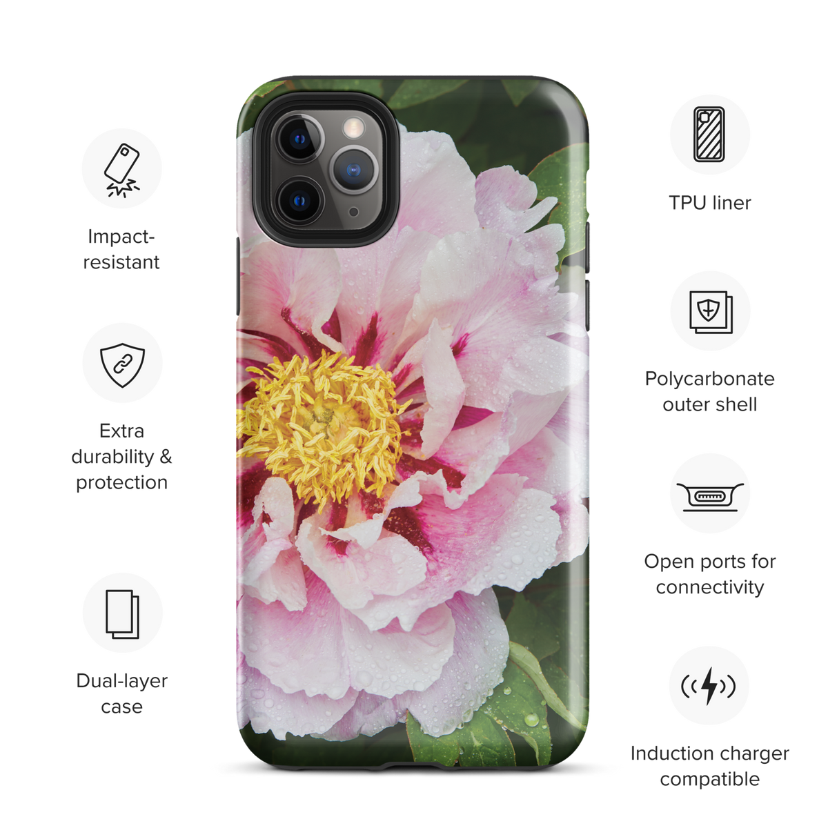 Peony Bloom Tough Case for iPhone®