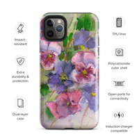 Watercolor Pansies Tough Case for iPhone®
