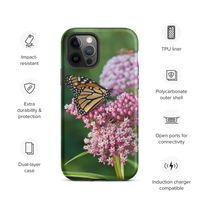 Monarch on Milkweed Tough Case for iPhone