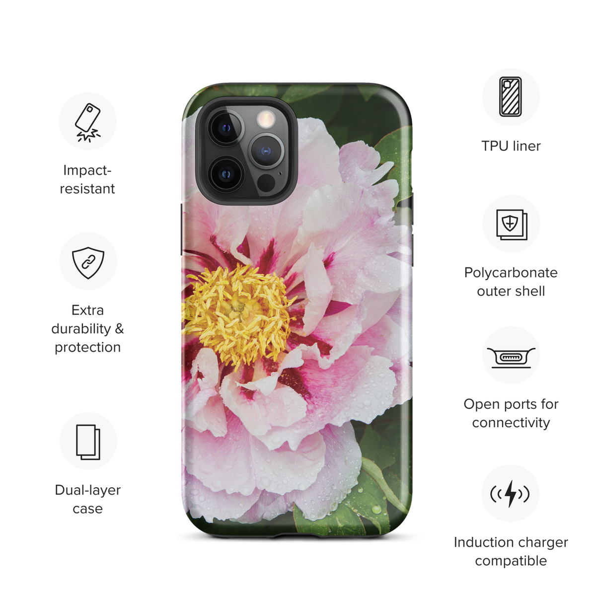 Peony Bloom Tough Case for iPhone®