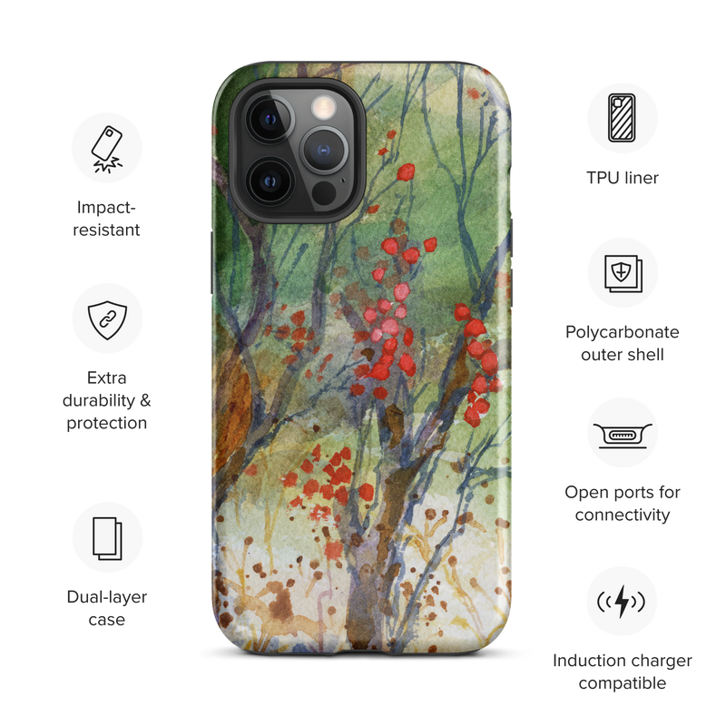 Winter Berries Tough Case for iPhone®