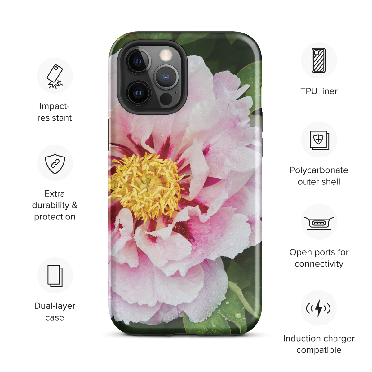 Peony Bloom Tough Case for iPhone®