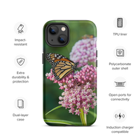 Monarch on Milkweed Tough Case for iPhone