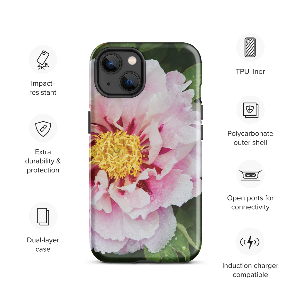Peony Bloom Tough Case for iPhone®