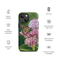 Monarch on Milkweed Tough Case for iPhone