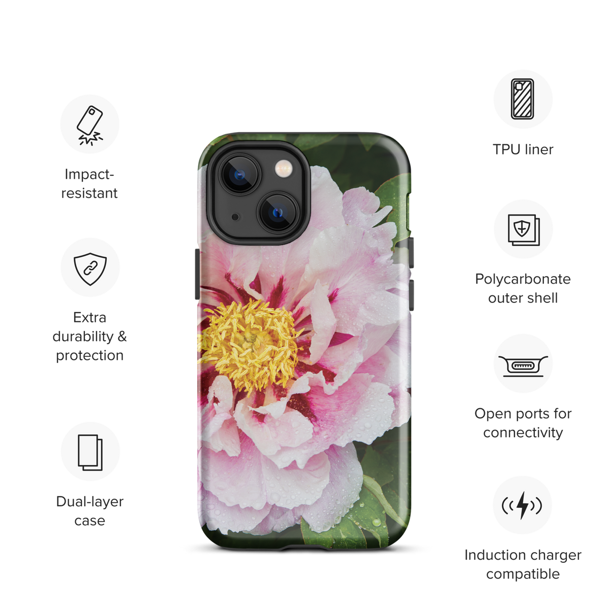 Peony Bloom Tough Case for iPhone®