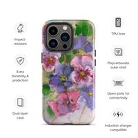Watercolor Pansies Tough Case for iPhone®