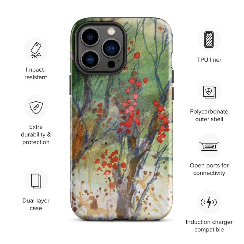 Winter Berries Tough Case for iPhone®