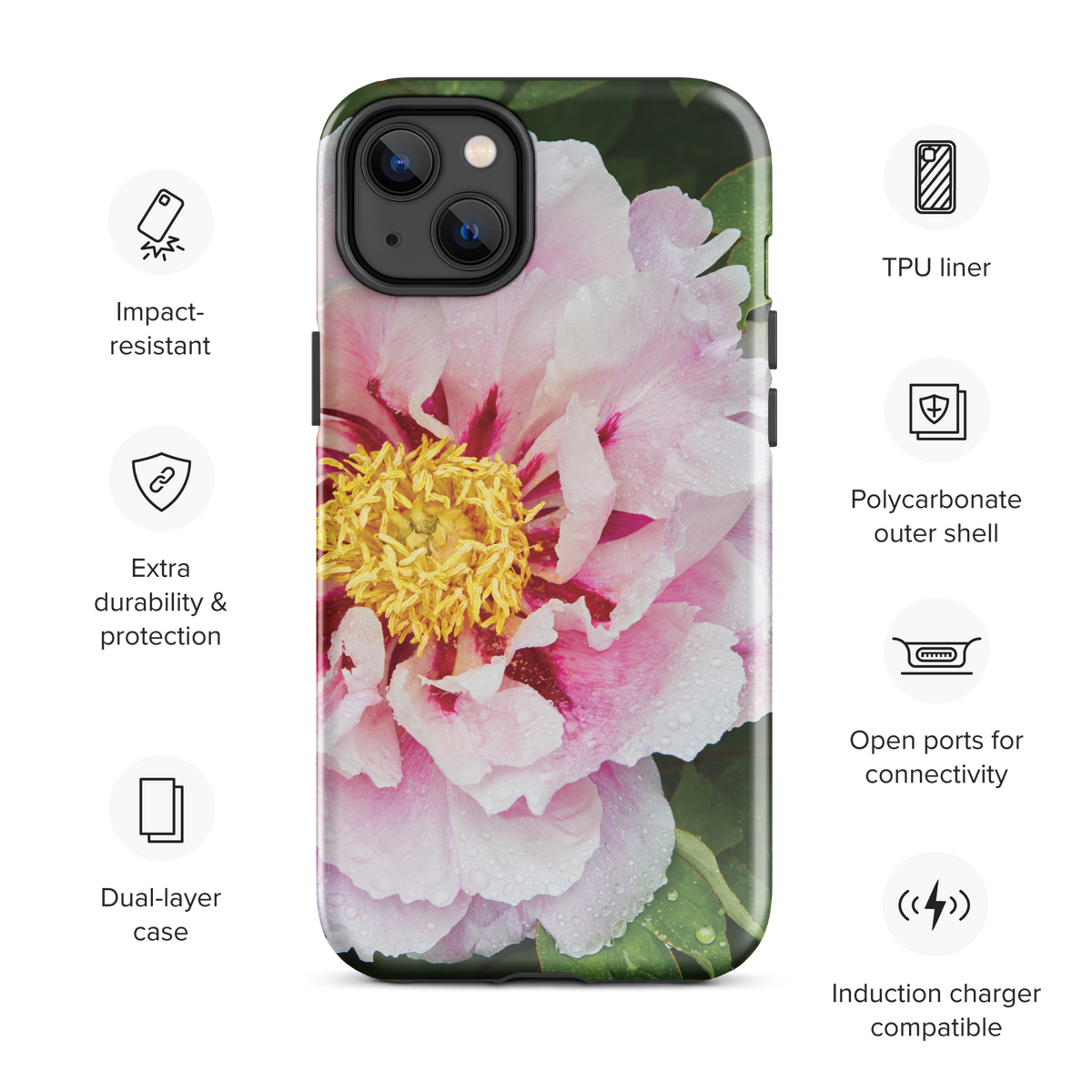 Peony Bloom Tough Case for iPhone®