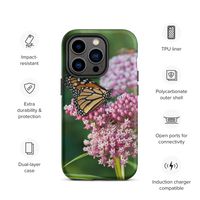 Monarch on Milkweed Tough Case for iPhone