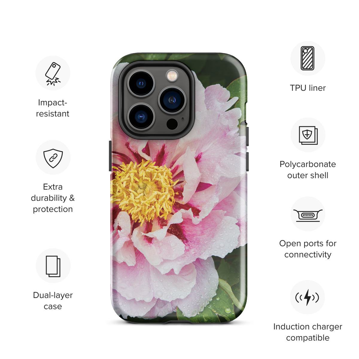 Peony Bloom Tough Case for iPhone®