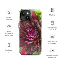 Black Dahlia Tough Case for iPhone®