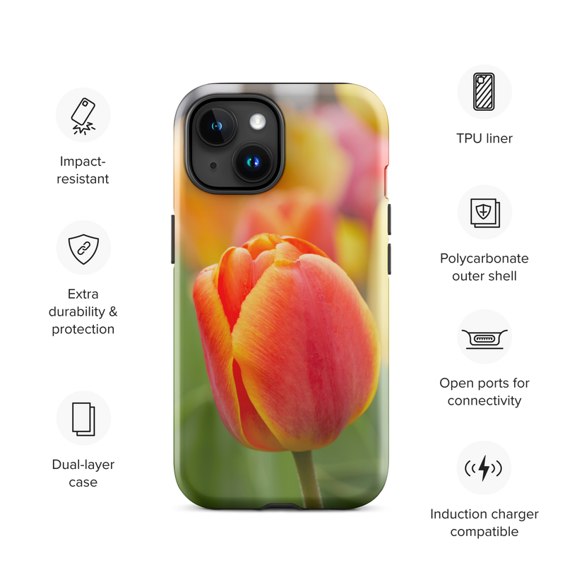 Colorful Tulip Tough Case for iPhone®