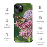 Monarch on Milkweed Tough Case for iPhone