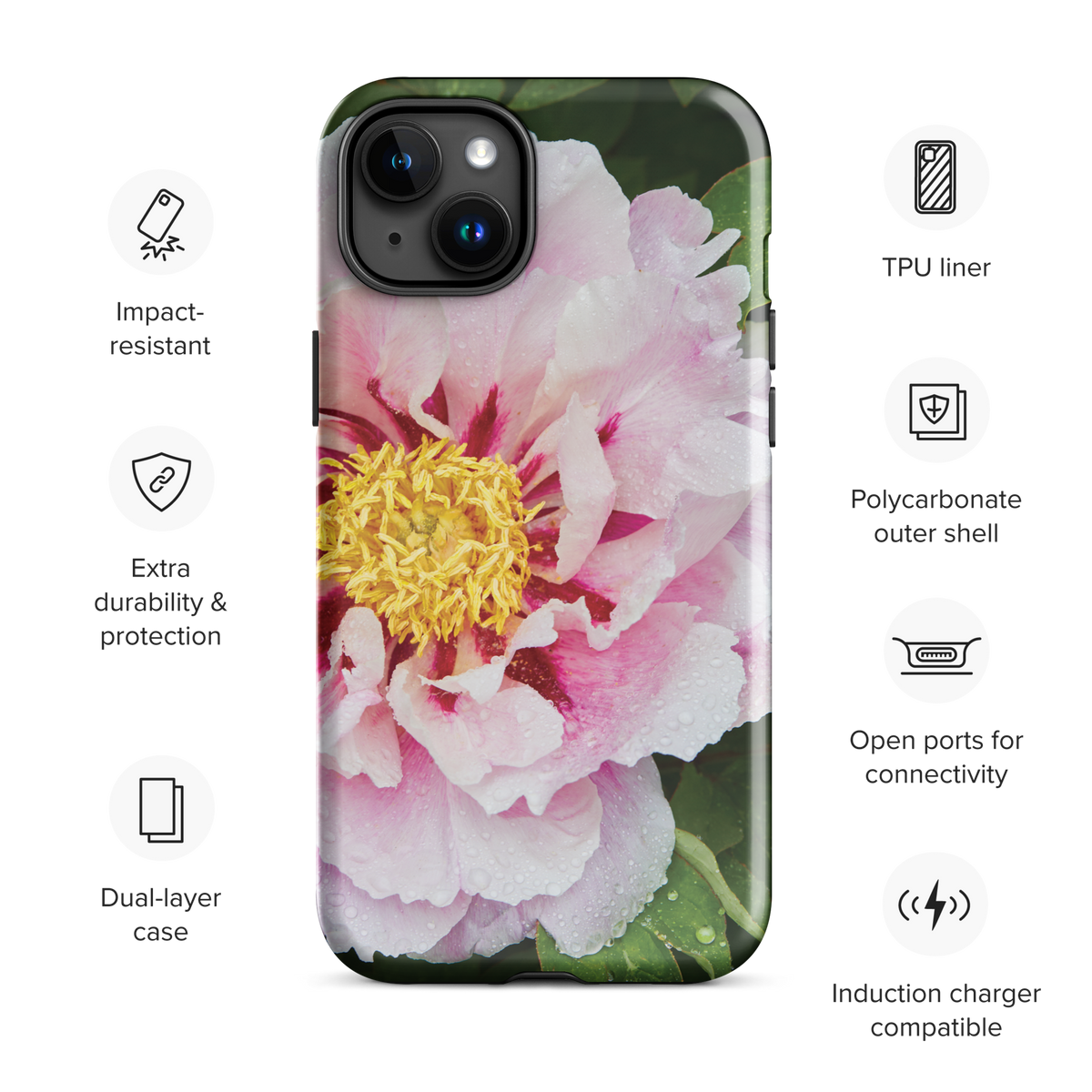 Peony Bloom Tough Case for iPhone®