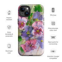 Watercolor Pansies Tough Case for iPhone®