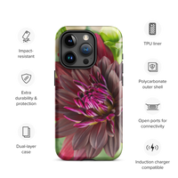 Black Dahlia Tough Case for iPhone®