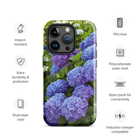 Blue Hydrangea Tough iPhone Case
