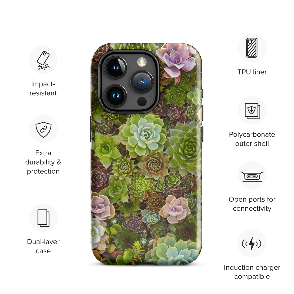 Succulents Tough iPhone Case
