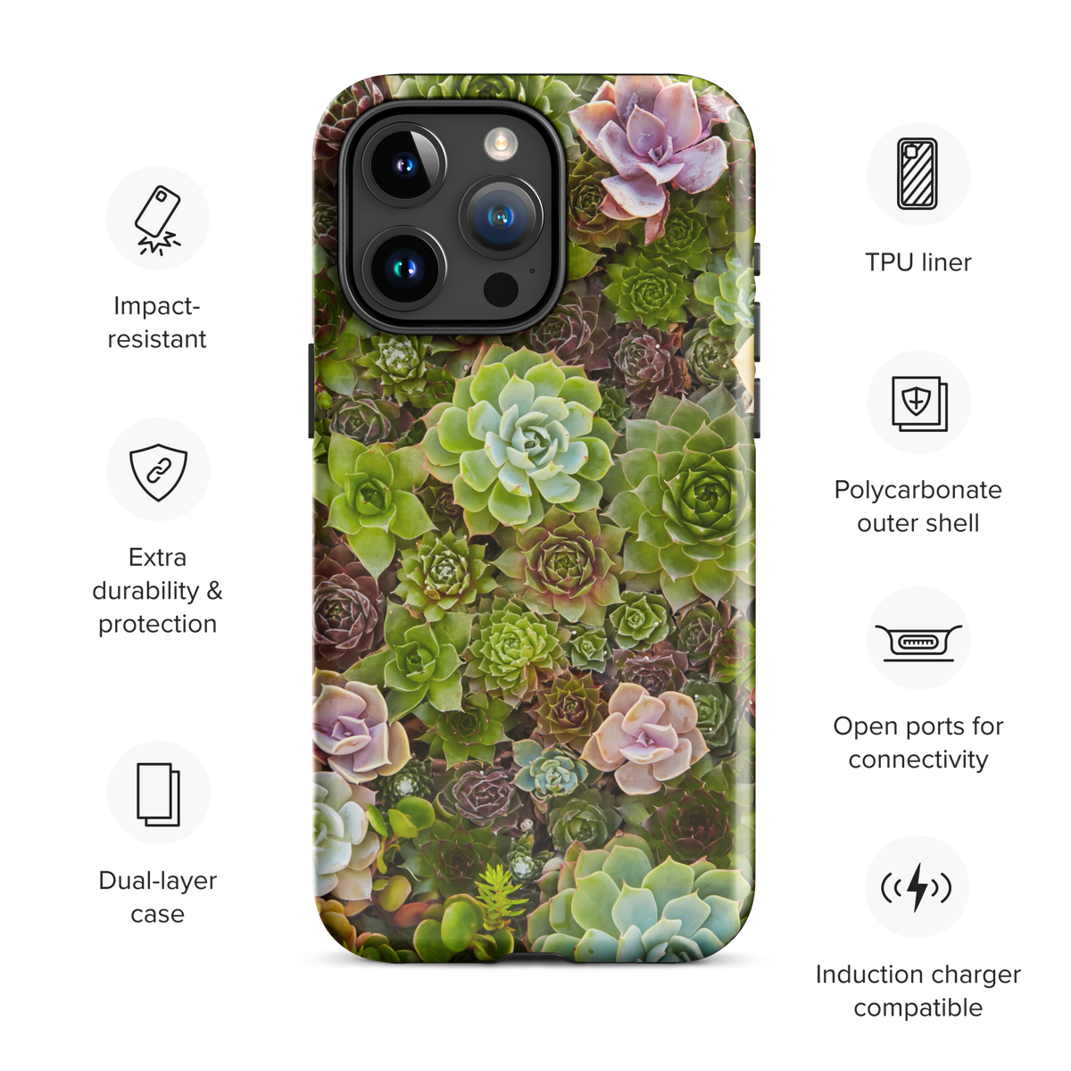 Succulents Tough iPhone Case