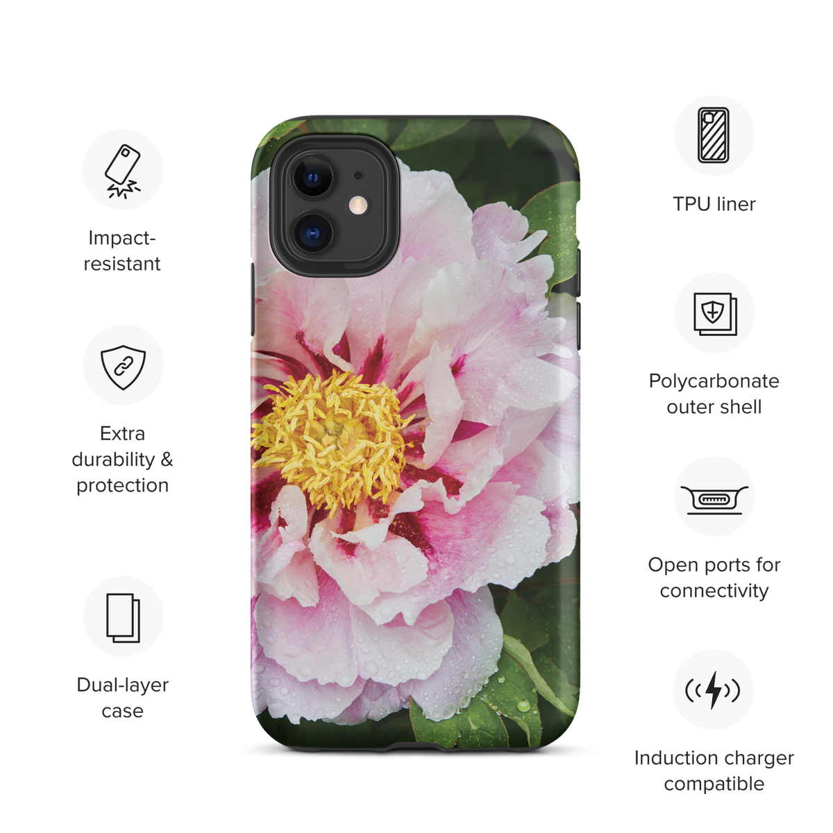 Peony Bloom Tough Case for iPhone®