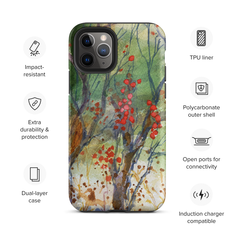 Winter Berries Tough Case for iPhone®