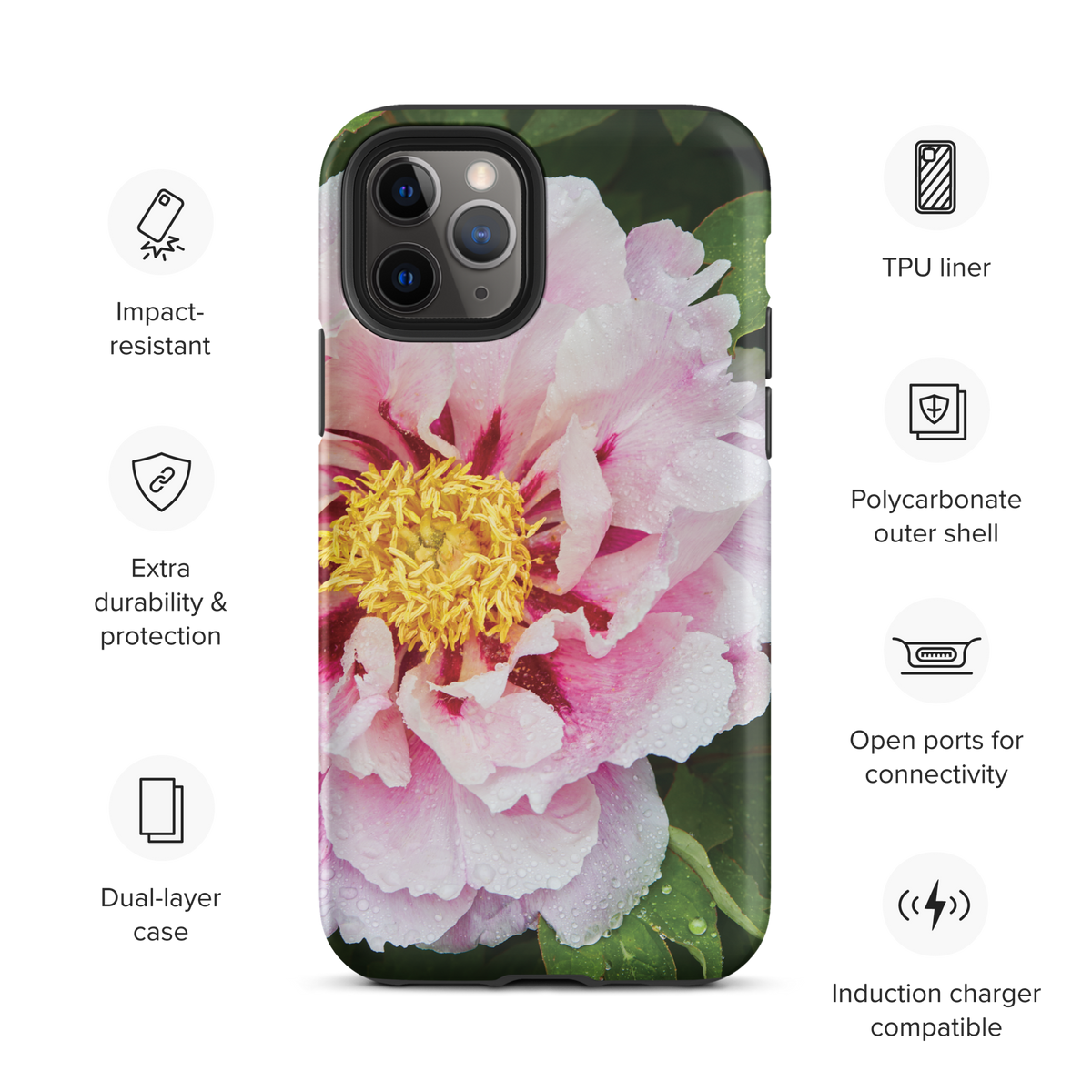 Peony Bloom Tough Case for iPhone®