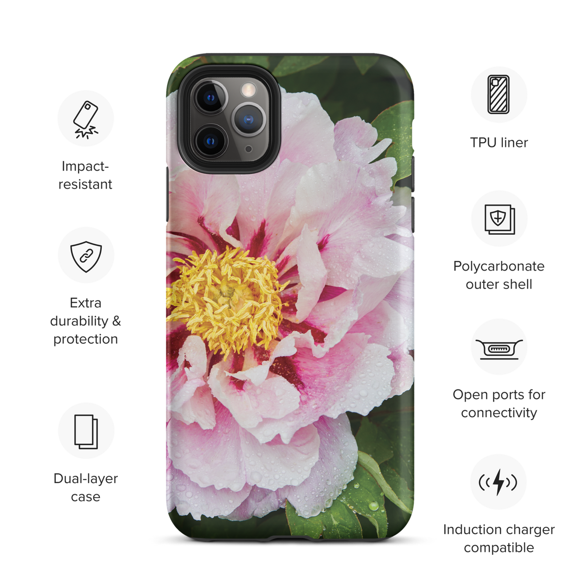 Peony Bloom Tough Case for iPhone®