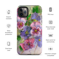 Watercolor Pansies Tough Case for iPhone®