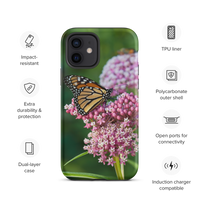 Monarch on Milkweed Tough Case for iPhone