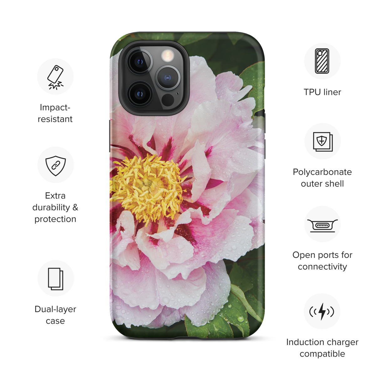 Peony Bloom Tough Case for iPhone®