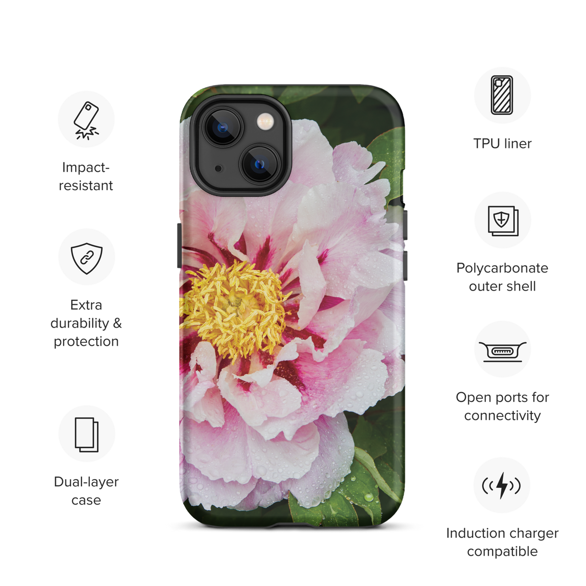 Peony Bloom Tough Case for iPhone®