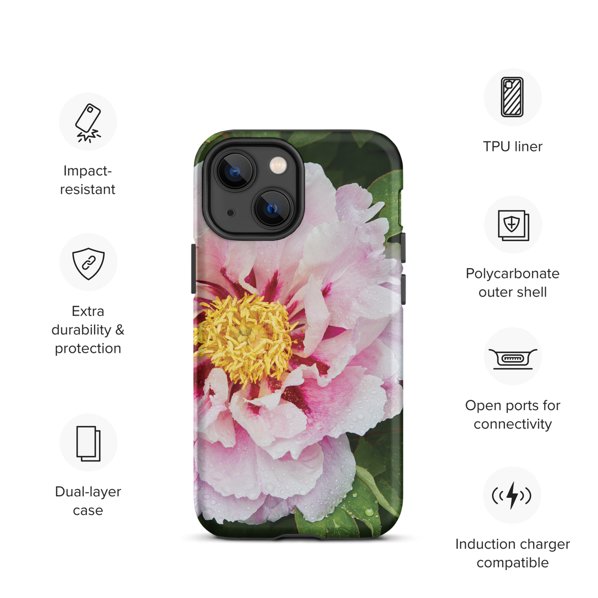 Peony Bloom Tough Case for iPhone®