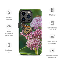 Monarch on Milkweed Tough Case for iPhone