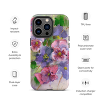 Watercolor Pansies Tough Case for iPhone®