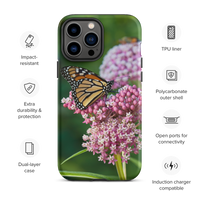 Monarch on Milkweed Tough Case for iPhone