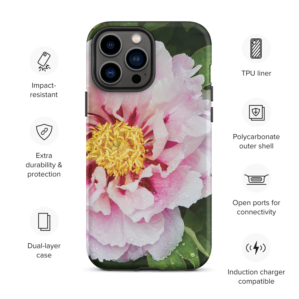 Peony Bloom Tough Case for iPhone®