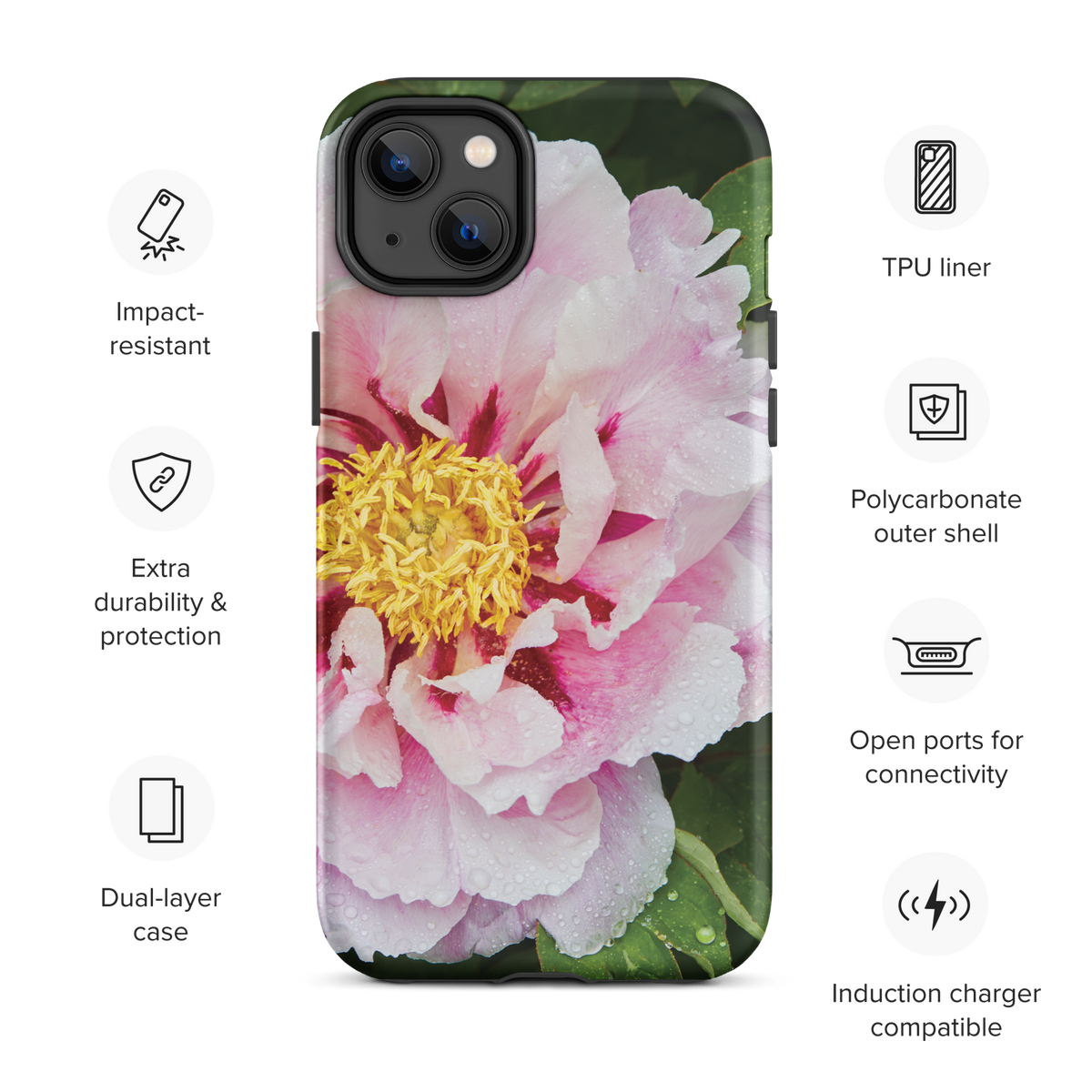 Peony Bloom Tough Case for iPhone®