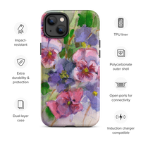 Watercolor Pansies Tough Case for iPhone®