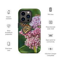Monarch on Milkweed Tough Case for iPhone