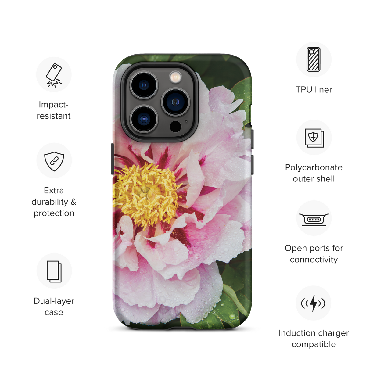 Peony Bloom Tough Case for iPhone®