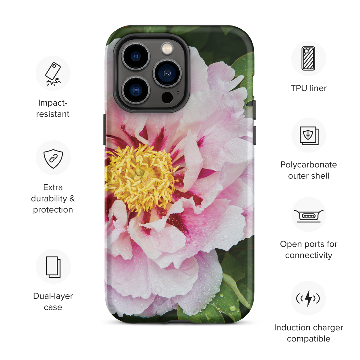Peony Bloom Tough Case for iPhone®
